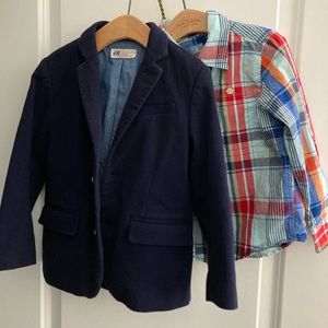 H&M Boys Blazer/Sport Jacket, Blue size 5/6